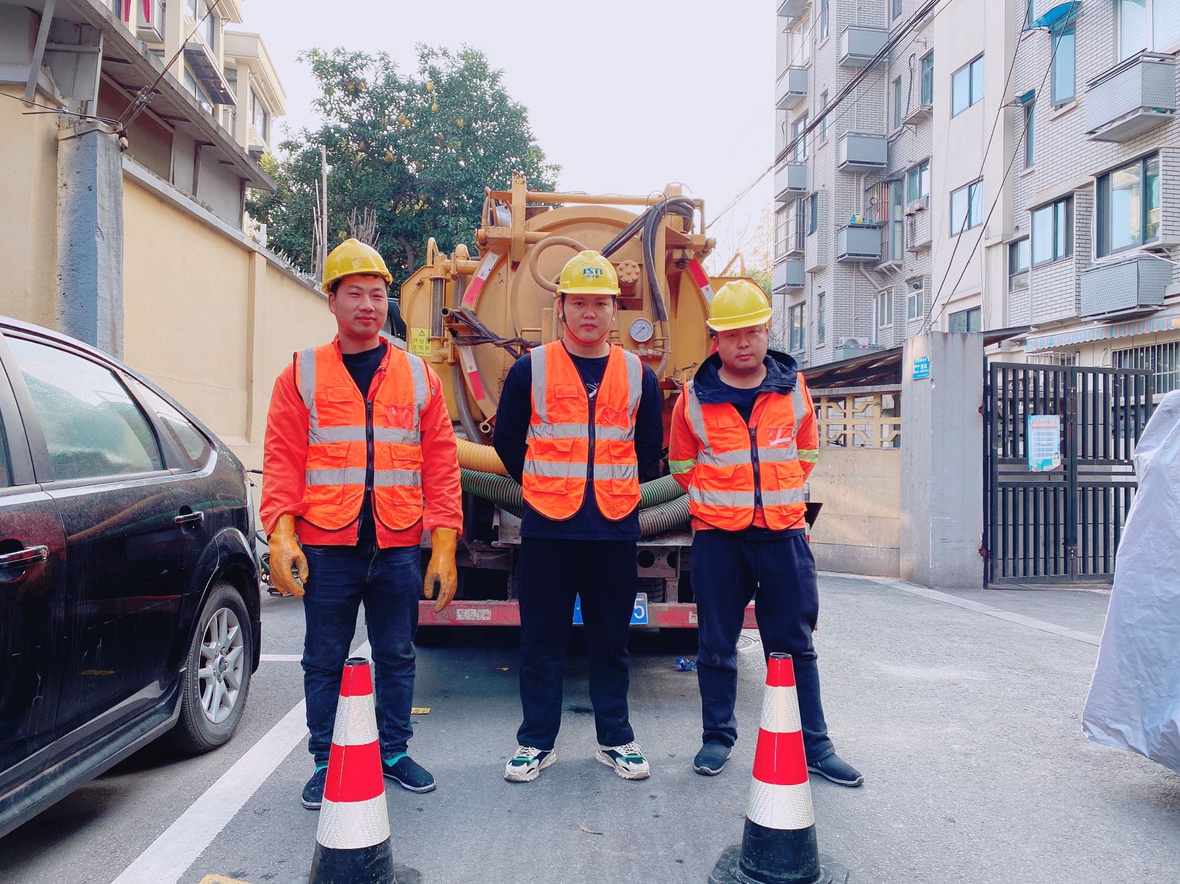 长营南京某小区管道清淤检测施工